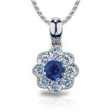 light sapphire pendant