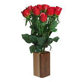 wooden flowers
