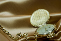 Engraved pocket watch