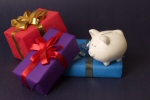 pile of parcels and pig