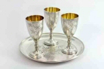 silver goblet set
